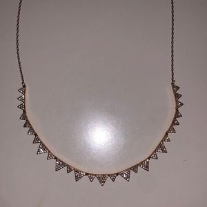 gold Swarovski crystal necklace